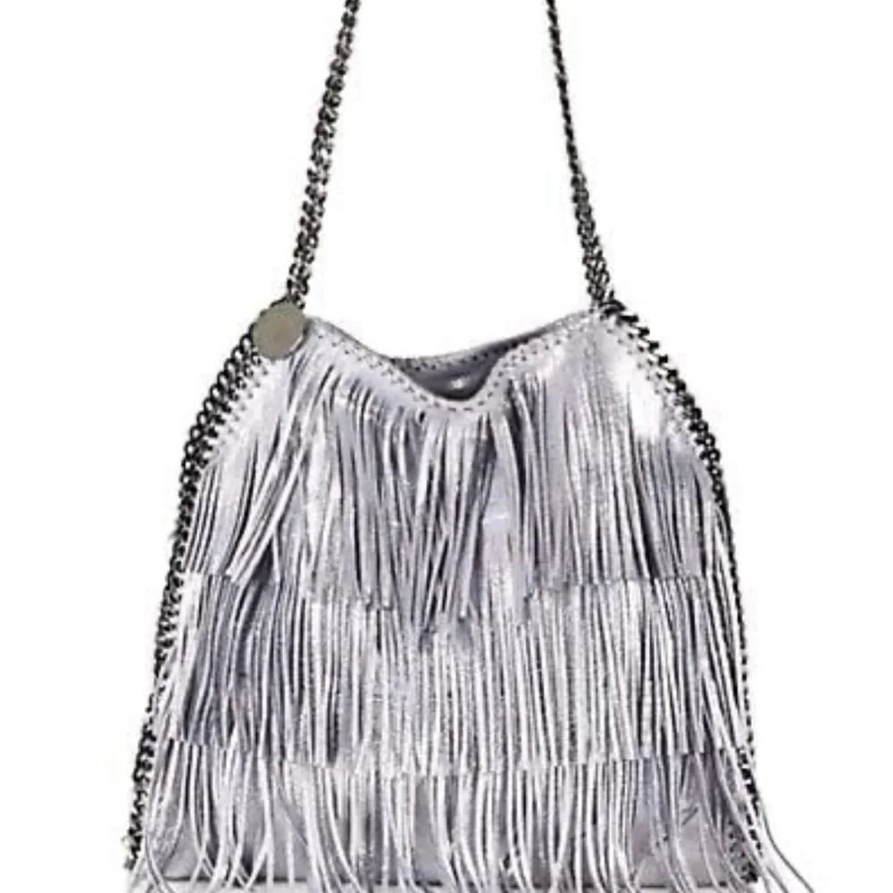 Stella McCartney Metallic Fringe Shoulder Bag - Picture 1 of 6
